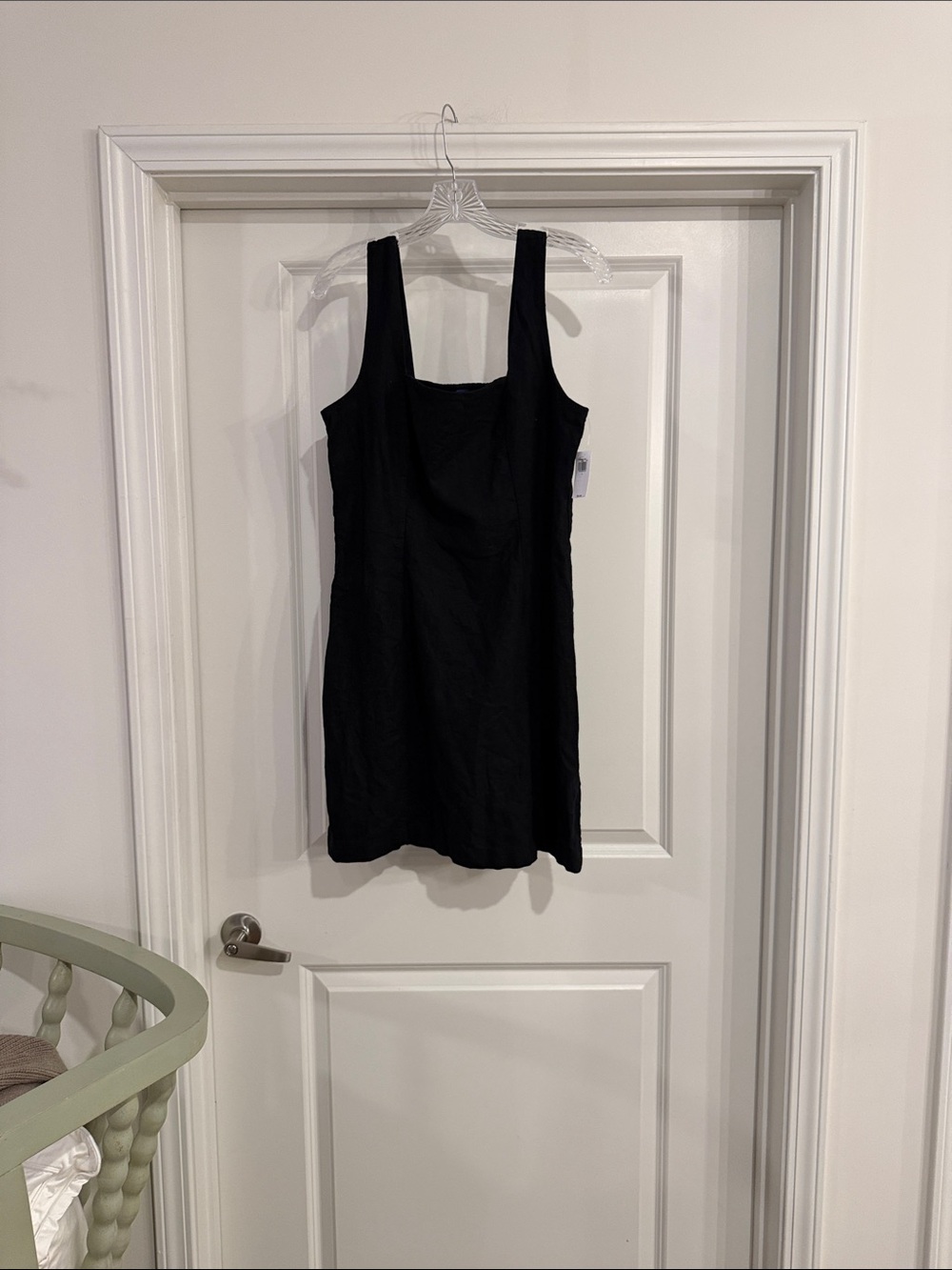 Old Navy Black Sleeveless Square-Neck Mini Dress